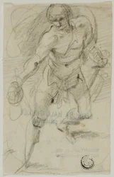 David mit dem Haupt Goliaths