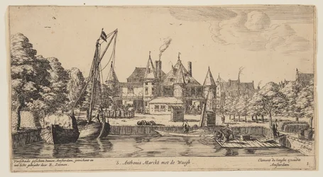 S. Anthonis Markt mit der Waage, aus Ansichten von Amsterdam