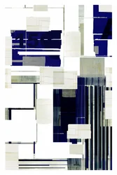Abstrakte blaue Architektur