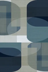 Abstrakte blaue Geometrien