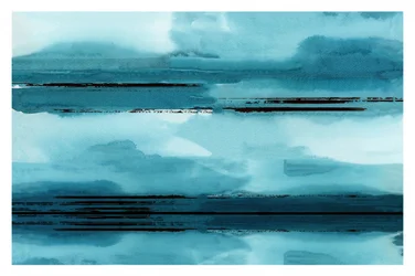 Abstrakter blauer Horizont