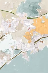 Abstrakte florale Gelassenheit