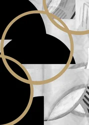 Abstrakte Goldene Kreise