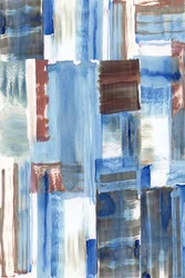 Blaue Braune Abstrakte Striche