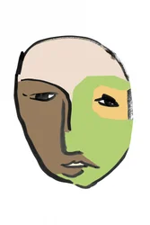 Kühnes abstraktes Porträt