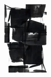 Fette Schwarze Abstraktion