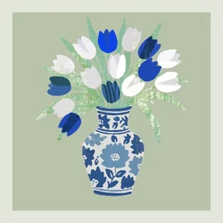 Chinoiserie-Tulpenstrauß