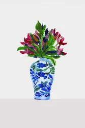Bunte gemalte Blumen