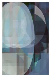 Kühle blaue Geometrie