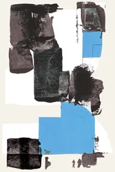 Geometrische Blaue Abstraktion