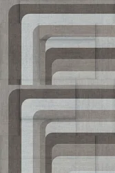 Geometrische Leinen Schichten