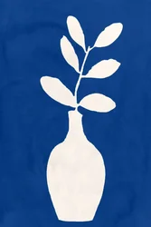 Indigopflanzenvase