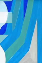 Moderne Blaue Formen