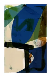 Moderne blau-grüne Formen