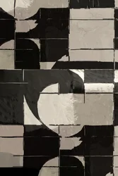 Monochrome geometrische Kurven