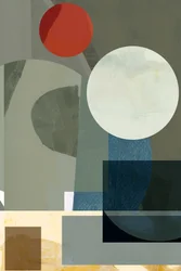Gedämpfte geometrische Komposition