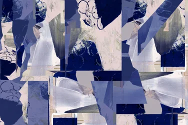 Ruhige blaue Abstraktion