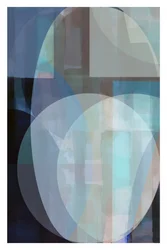Gelassene blaue Geometrie