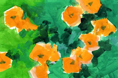 Lebendige orangefarbene Blüten