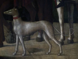 Hund, Detail aus der Kreuzigung