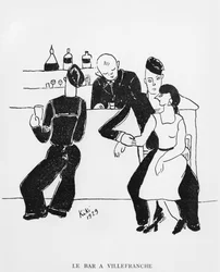 Bar in Villefranche, Illustration aus 