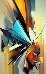 Mehrfarbige abstrakte Kreise auf Leinwand