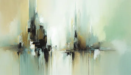 Abstrakte horizontale Leinwandmalerei