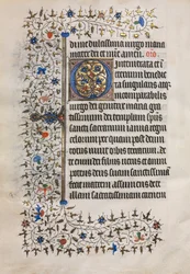 Stundenbuch (Gebrauch von Paris): Verzierte Initiale
