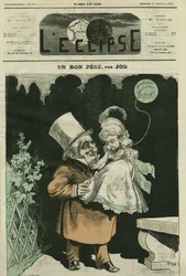 Ein guter Vater, Adolphe Thiers (1797-1877), französischer Historiker und Staatsmann. Titelblatt in „L